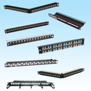 24poort Patchpaneel Shielded leeg 19" Zwart 1HE voor HCS FTP Keystones