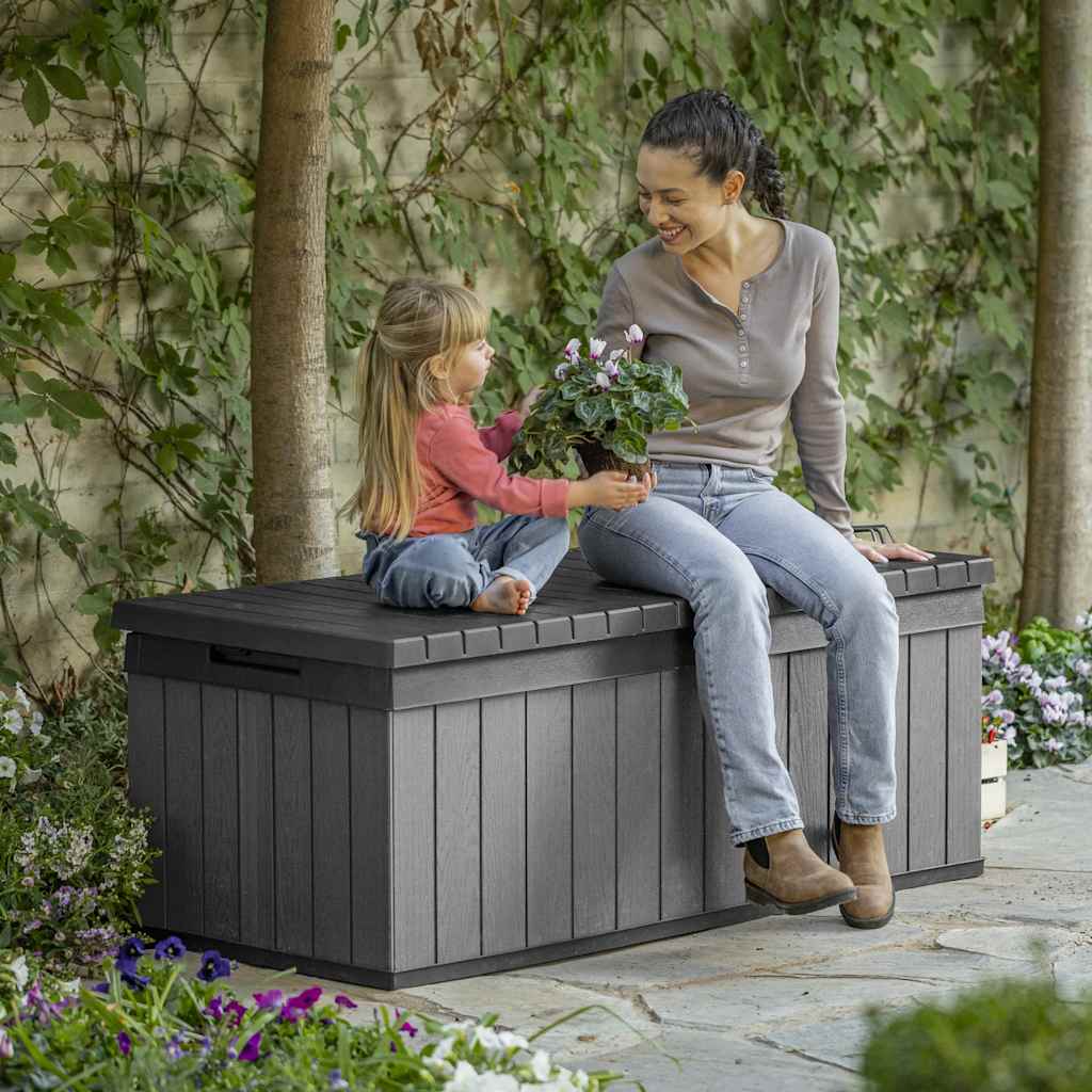 Keter Garden Storage Box Darwin 380 L Grey - Image 6