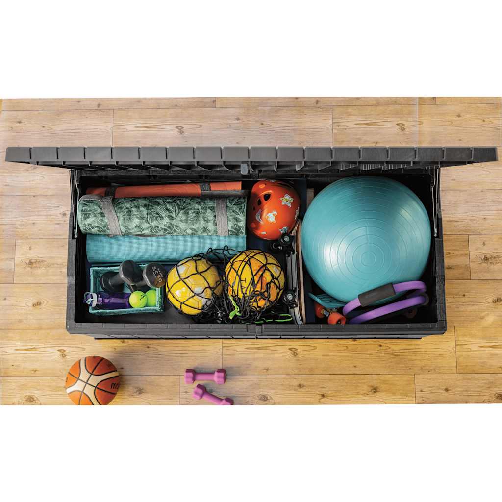 Keter Garden Storage Box Darwin 380 L Grey - Image 8