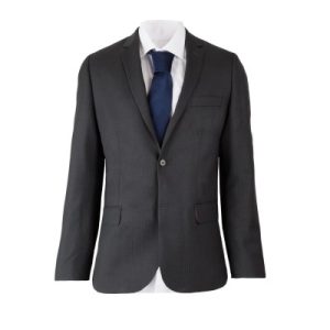 Pak antraciet met krijtstreep